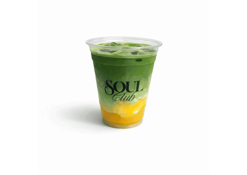Iced Mango Matcha Latte
