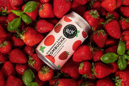 Kombucha Strawberry Basil