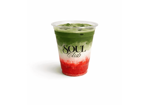 Iced Strawberry Matcha Latte