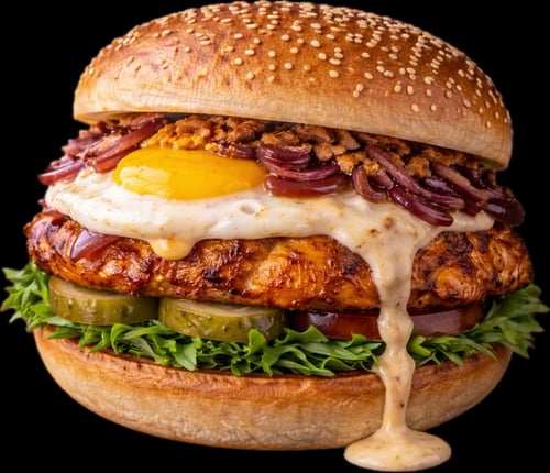 Sesam-Teriyaki-Burger