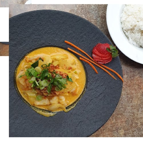 Garnelen mit Zwiebeln