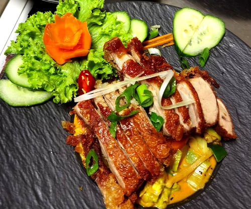 Knusprige Ente Thai-Gelb-Curry