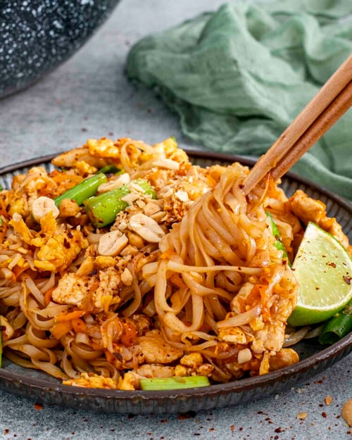 Pad Thai mit Huhn