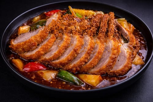 Knusprige Ente mit Gemüse 