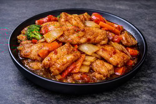 Hühnerfleisch Kun-Po-Art