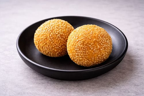 Sesambällchen mit roter Bohnenpaste