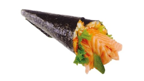 Fresh salmon Temaki