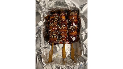 Kipspiesjes teriyaki
