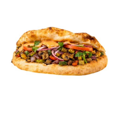Vegetarischer Döner mit Grillgemüse