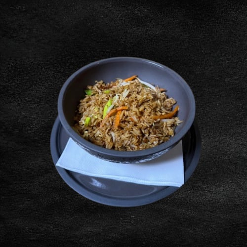 Portion gebratener Reis