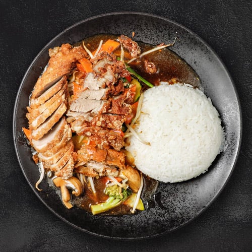 94. Kung Pao mit knuspriger Ente