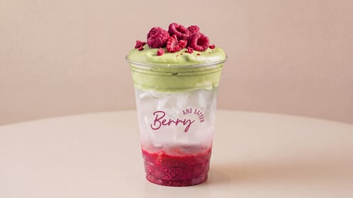 Raspberry Coconut Matcha Cloud