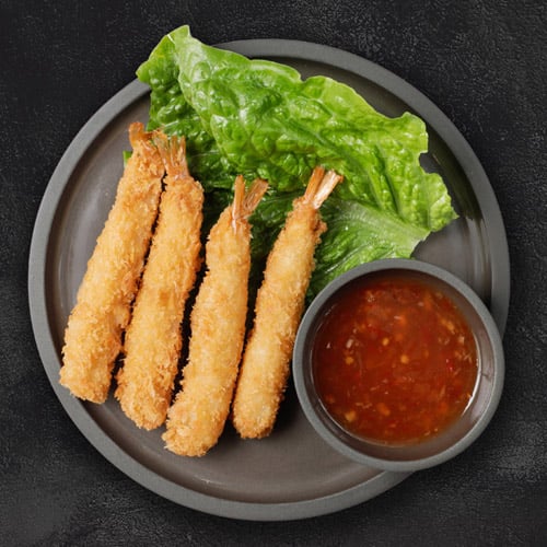 7. Tempura Riesengarnelen