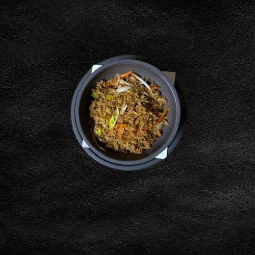 Portion gebratener Reis