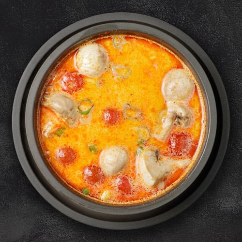 10. Kokosmilchsuppe mit Hühnerfleisch Normal, 500ml