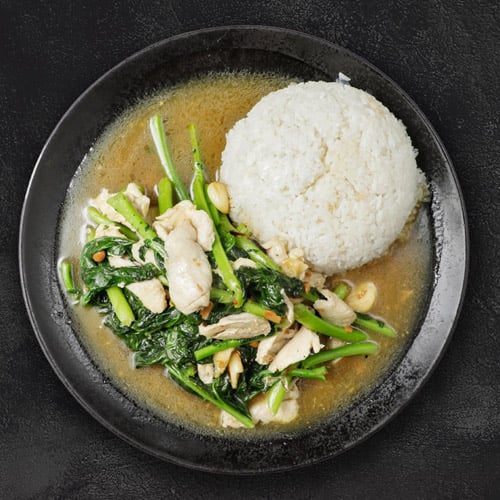 38. Gemüse in Sojabohnen-Sauce