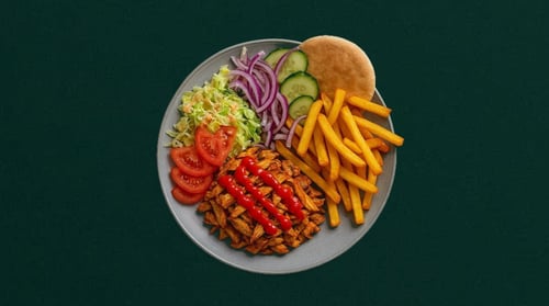 Shoarma hete kip groot