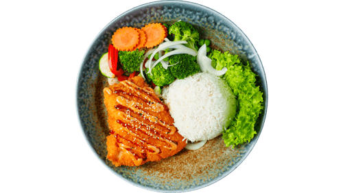 M92 Lachsfilet mit Gemüse in Chop-Suey