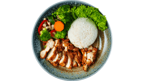 M42 Knusprige Hähnchenschenkel mit Gemüse in Chop-Suey