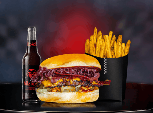 Nitro Bacon Burger-Menü
