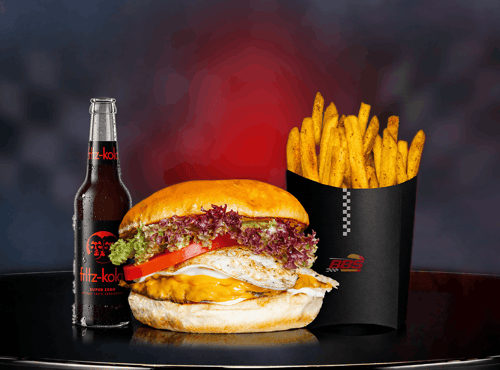Monaco Egg Burger-Menü