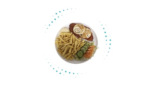 Holsteiner schnitzel menu