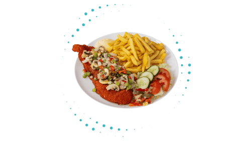 Boeren schnitzel menu