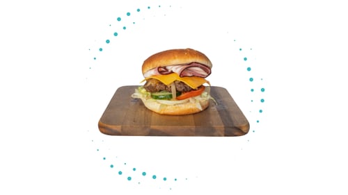 Br. Hamburger + Ei, Bacon en Cheddarkaas