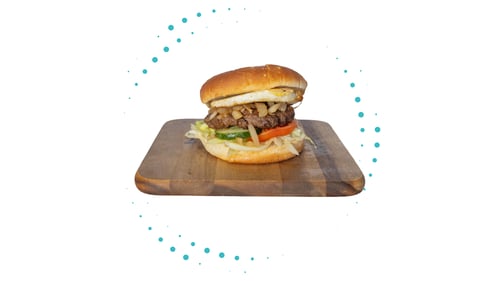 Br. Hamburger + Ei & Bacon