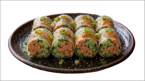 Thai Salmon Salad Roll