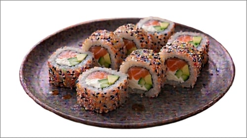 Creamy Salmon Cucumber Cali