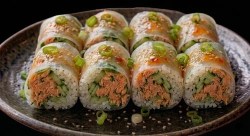 Thai Salmon Salad Roll