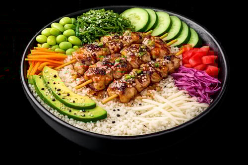 Yakitori Hähnchen Bowl