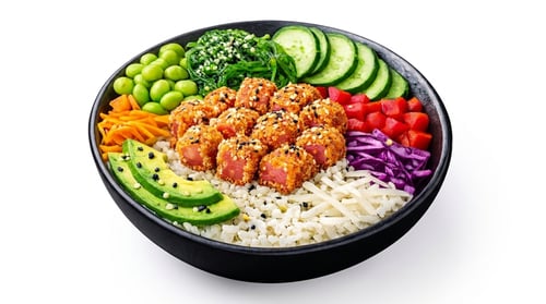 Bowls Frittierter Tuna