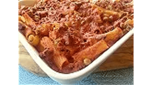 98. Mezzi rigatoni con ragu' alla Siciliana e polpette