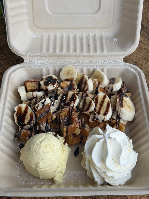 Waffel Banane