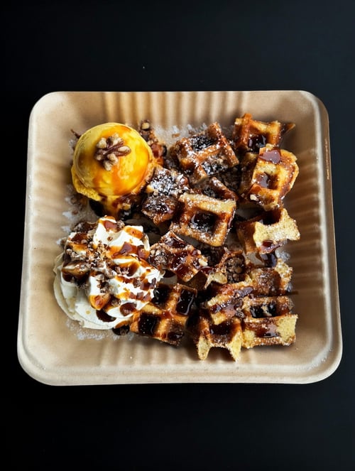 Waffel-Karamel