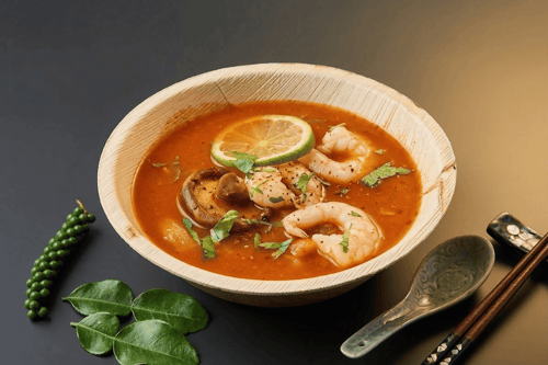 5a. Tom Yum Suppe mit Tofu