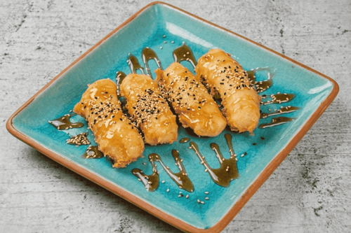 150. Gebackene Bananen (4 Stück)