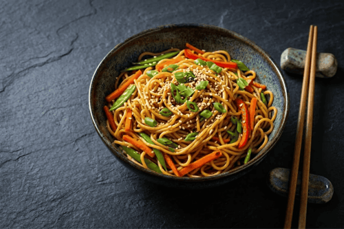 20.  Gebratene Nudeln vegetarisch