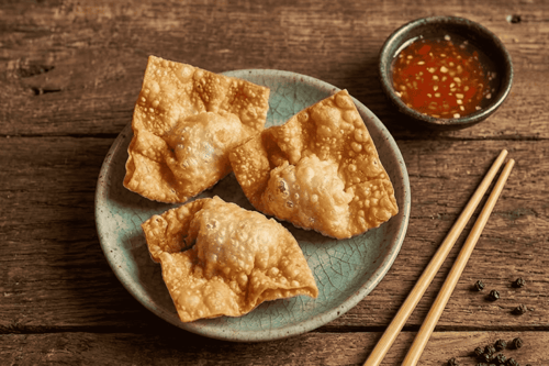 9. Gebackenes Wantan