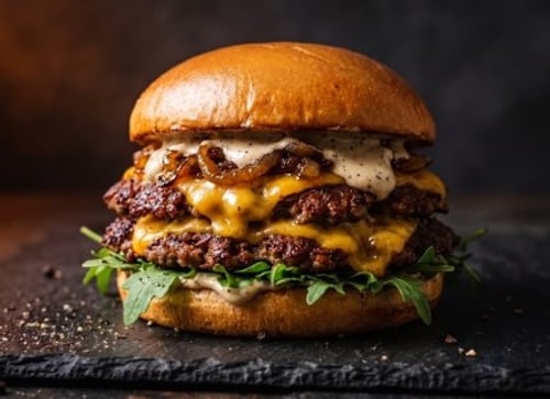 Smashed Truffle Burger