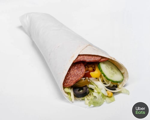 Doppelt Salami und Schinken Wrap