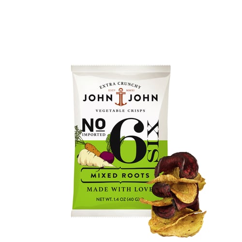 John & John Crisps Mixed Roots
