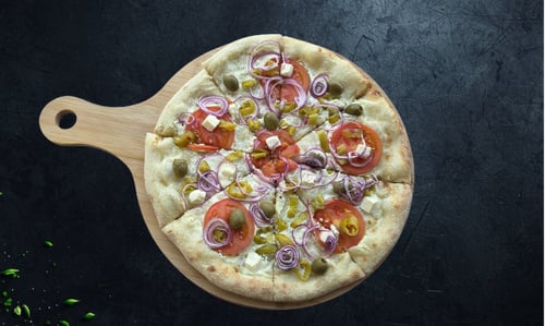 Pizza nach Flammkuchen-Art mediterran ø 25cm