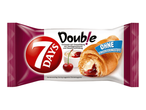 7 Days Double Croissant Vanille Sauerkirsche