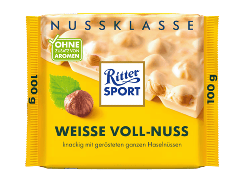 Ritter Sport Nuss Klasse Weisse Voll Nuss