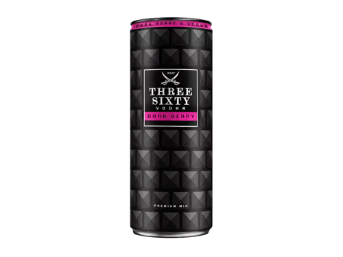 Three Sixty Vodka Dark Berry 330 ml
