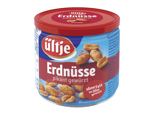 Ültje Erdnüsse Pikant Gewürzt, ohne Fett Geröstet