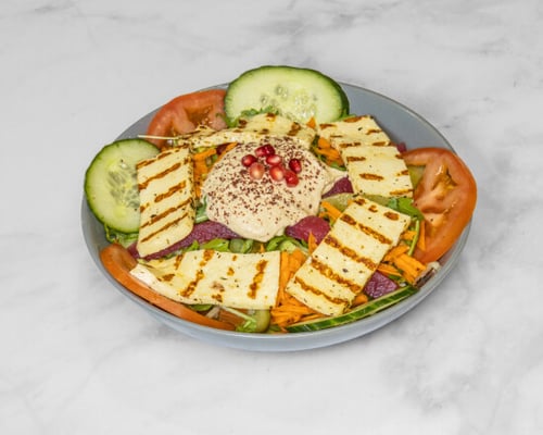 Halloumi und Gemüse Teller